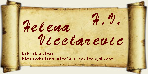 Helena Vicelarević vizit kartica
